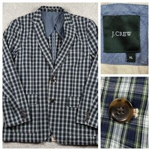 J.CREW Blazer Mens Size XL Plaid Cotton